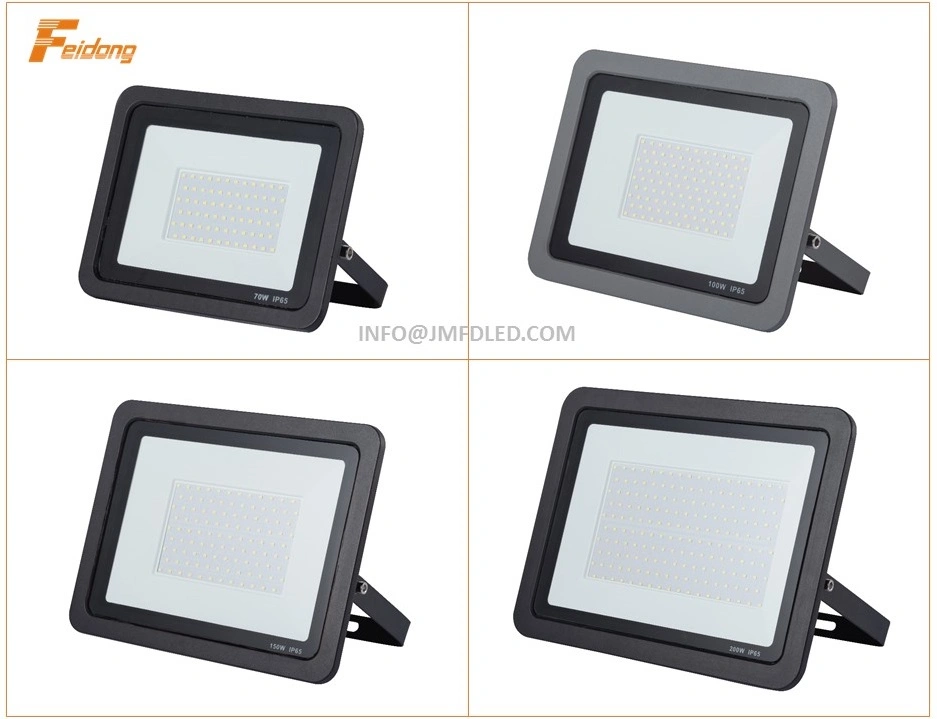 10W 20W 30W 50W 70W 100W 150W 200W 300W Outdoor IP66 Slim LED Flood Light LED Lighting LED Flood Lights LED Floodlight Flood Lamp Dob AC100-265V or AC200-240V