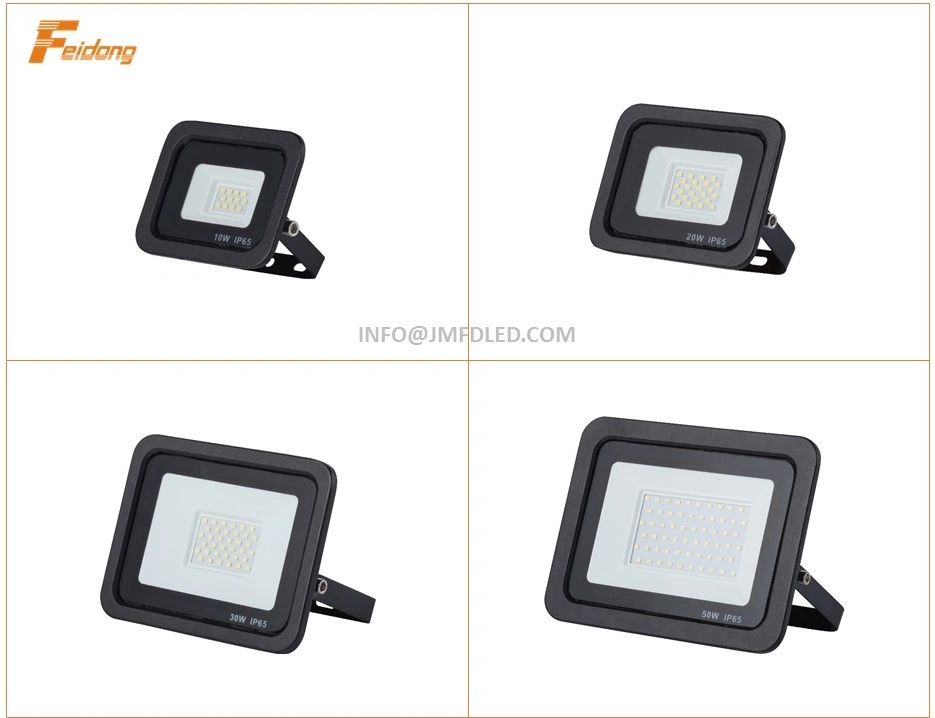 10W 20W 30W 50W 70W 100W 150W 200W 300W Outdoor IP66 Slim LED Flood Light LED Lighting LED Flood Lights LED Floodlight Flood Lamp Dob AC100-265V or AC200-240V