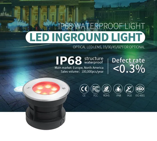 Светодиодный подземный светильник IP68 Step Light 6W 304 IP68 Садовый светильник