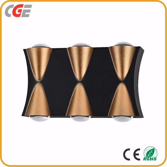 Квадратные наружные настенные светильники мощностью 6 Вт, современные наружные светильники IP65, светодиодные настенные светильники