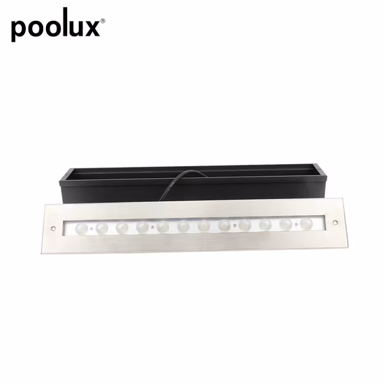 2022 Poolux Inground 9W 18W 36W 72W 12V IP67 Наружный линейный светодиодный встраиваемый светильник для лестницы
